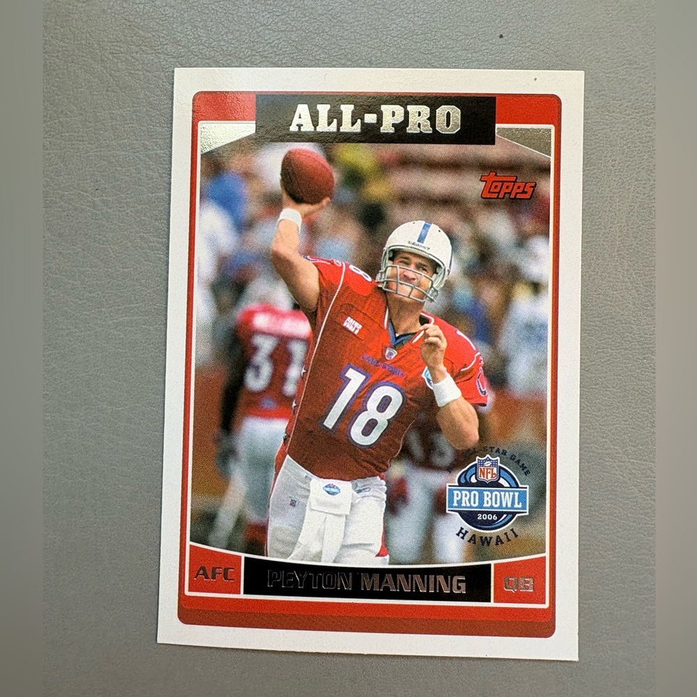 Topps Peyton Manning All Pro Card 2006 #288
